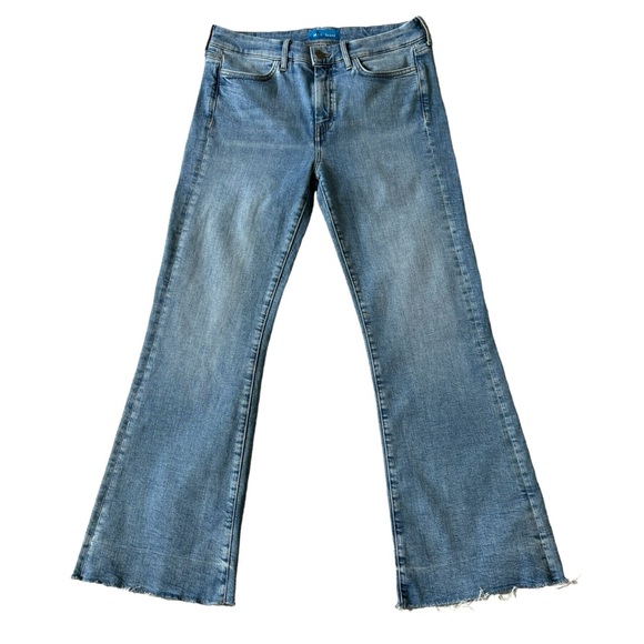 M.I.H  LIMITED EDITION HIGH RISE CROPPED BELL LOU JEANS 29 - Picture 2 of 12